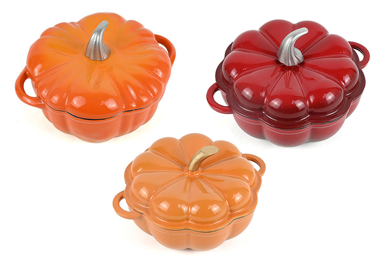 enamel pumpkin shaped cocotte wholesale factory