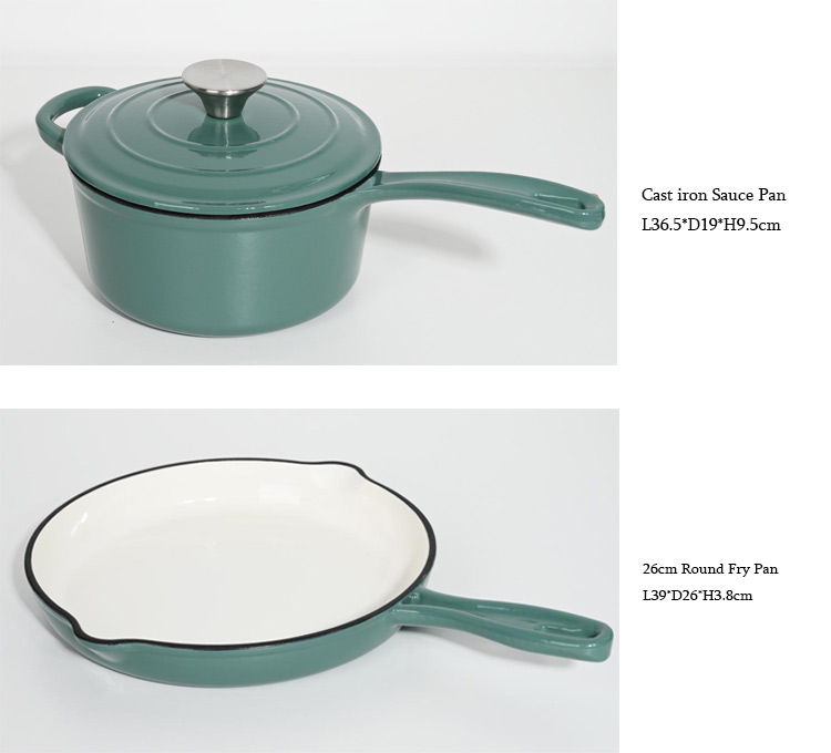 enameled cast iron pans