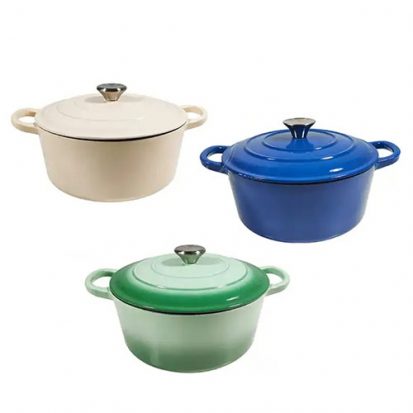 cast iron covered casseroles