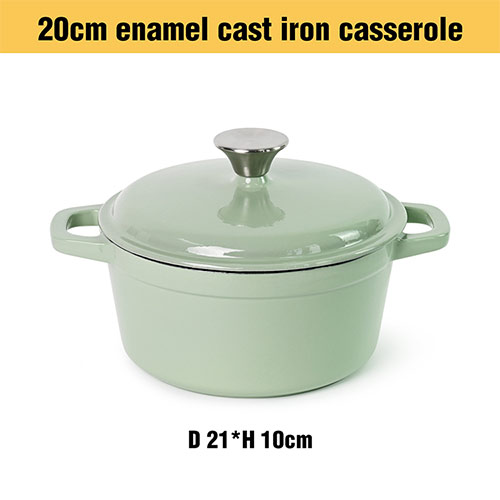 20cm wholesale cast iron enamel casserole