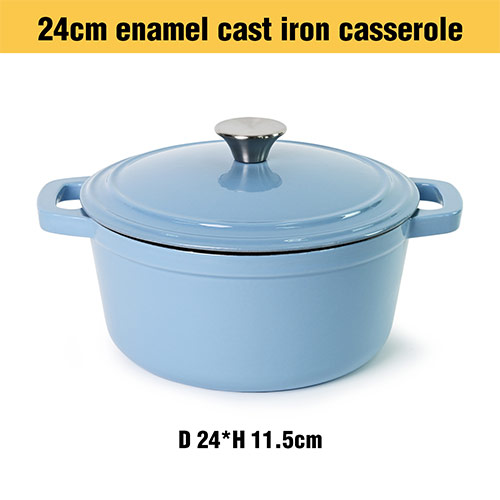 blue enameled cast iron cooking pot wholesale