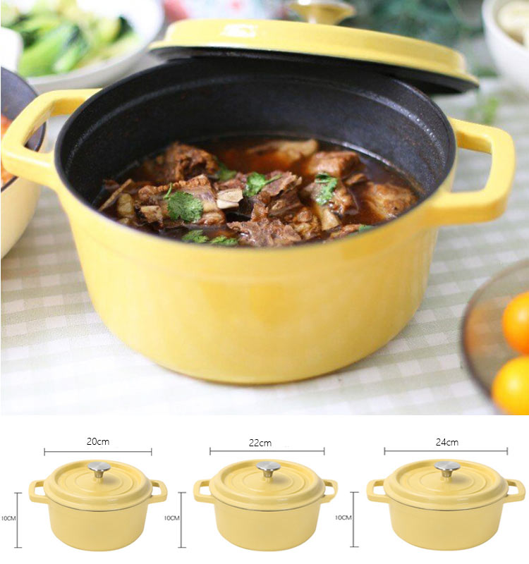 wholesale China supplier enamel cast iron pots