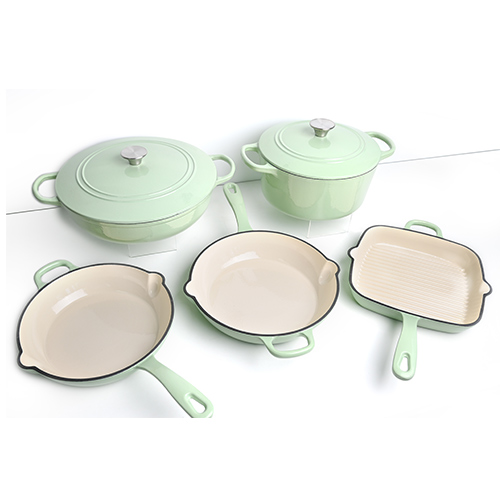 enameled cast iron cookware set