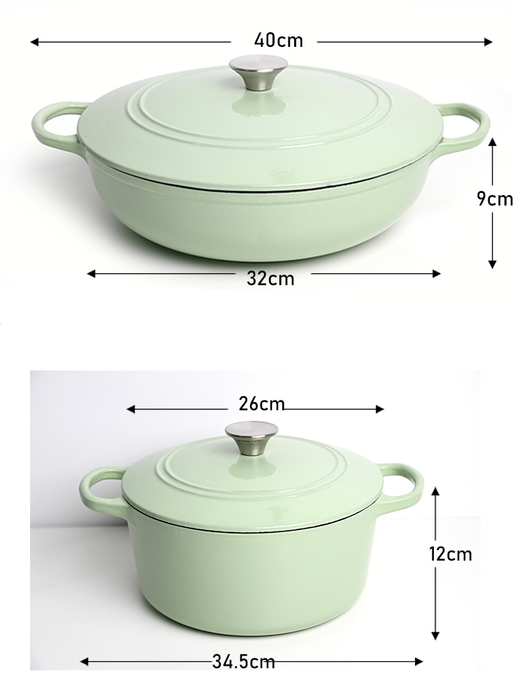 enameled cast iron casserole