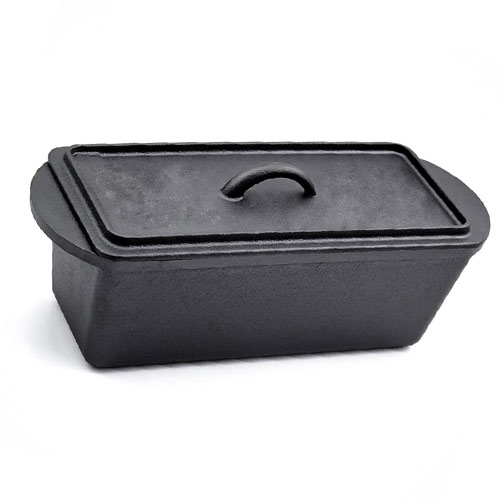 cast iron covered loaf pan